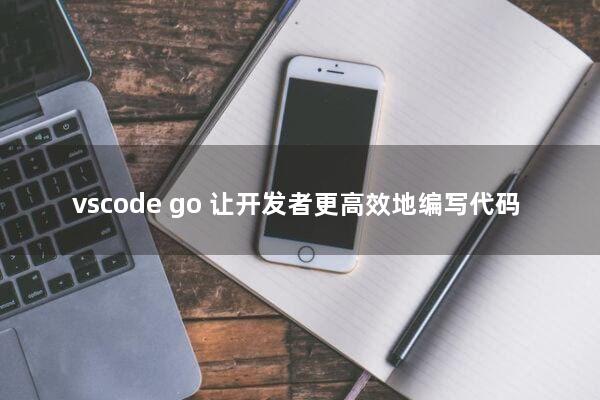 vscode go(让开发者更高效地编写代码)